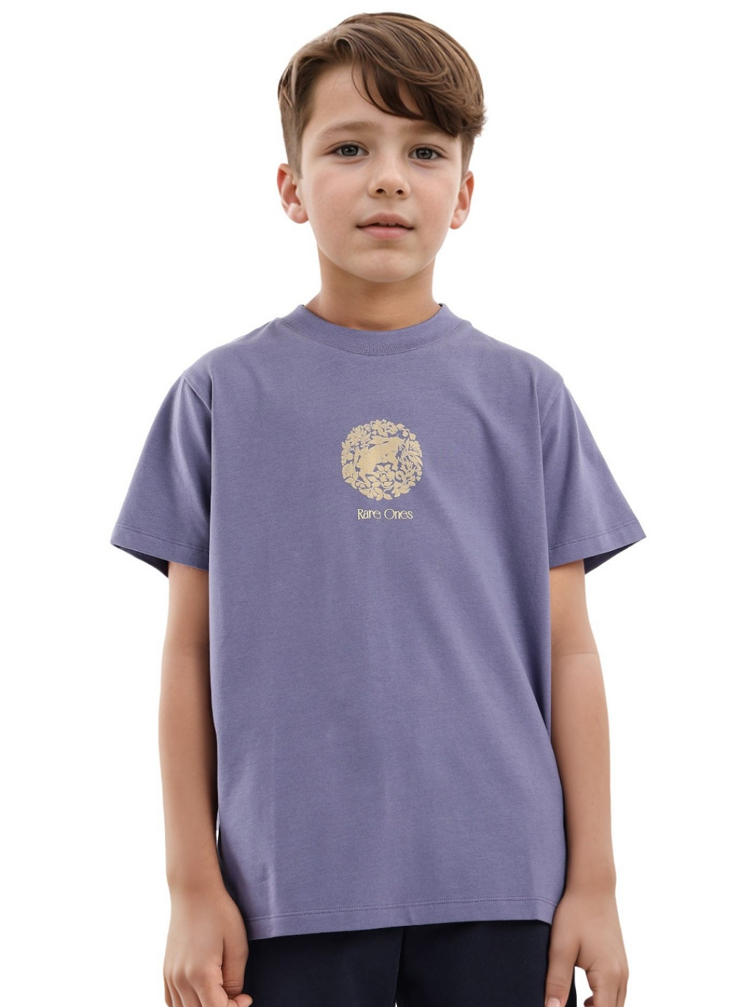 Rare Ones Boys Embroidered Print T-Shirt