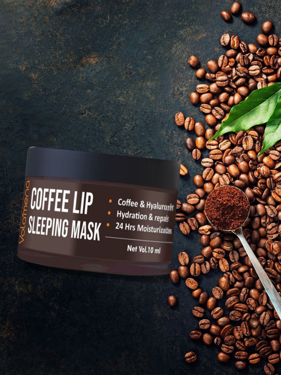 Volamena Coffee Lip Sleeping Mask For Hydration & Repair Chapped Lips-10 ml