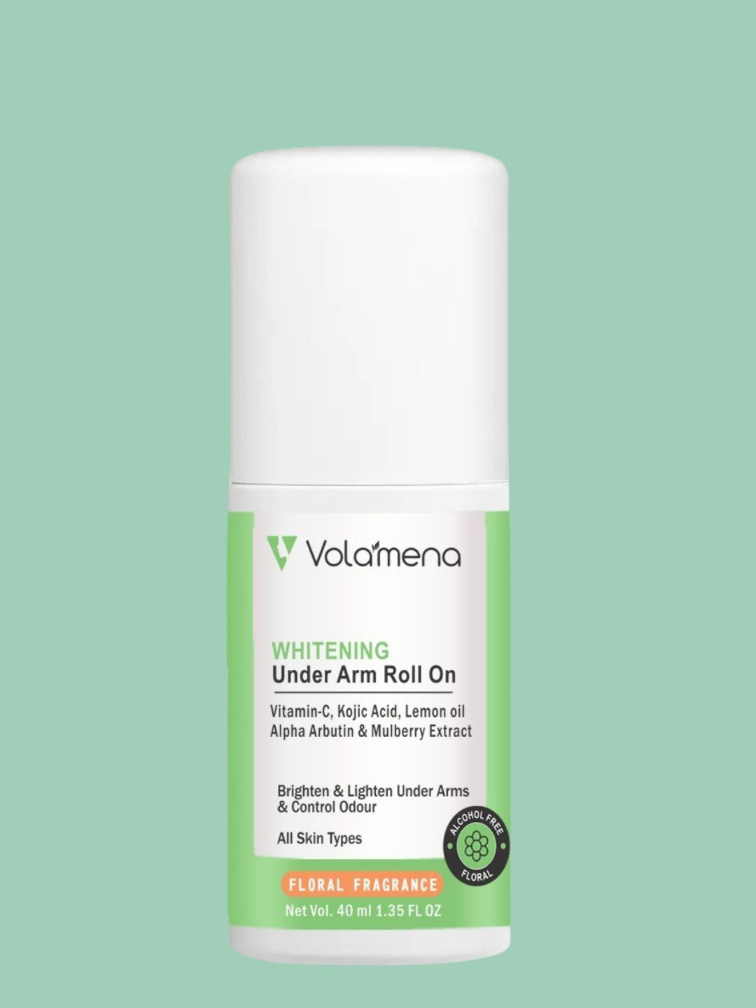 Volamena Whitening Underarm Roll On With Floral Fragrance-40ml