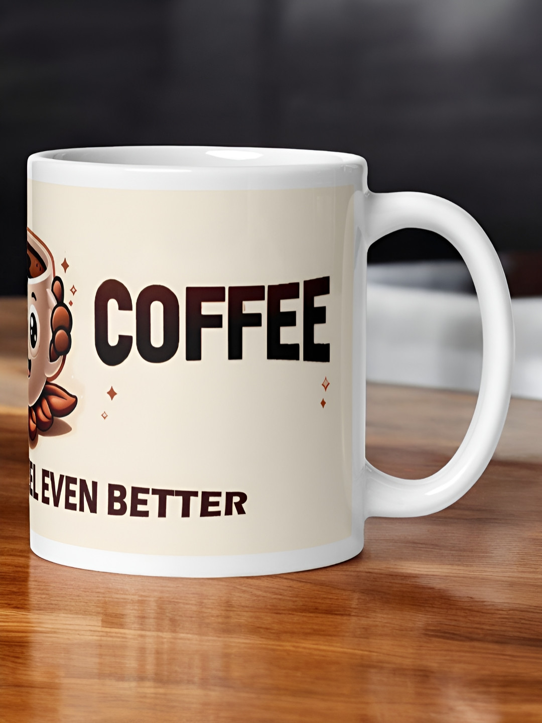 bettergiftflowers I Am yours No Refund Valentine Love Theme Beige Typography Ceramic Microwave Safe 2 Piece Mugs-350ml