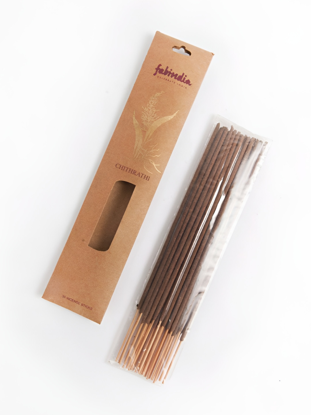Fabindia Standalone Beige Colored 30 Pieces Chitrathi Incense Sticks