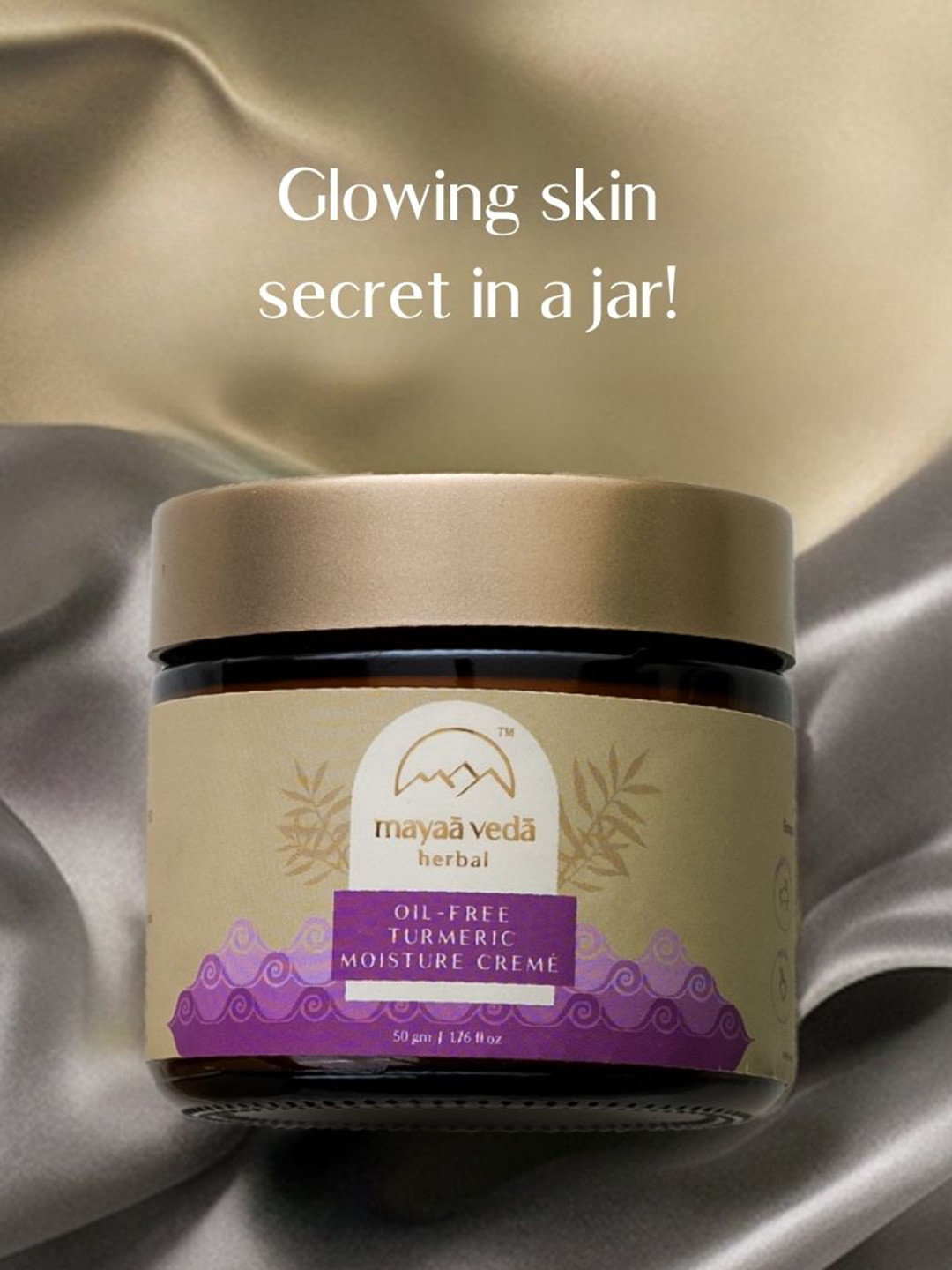 Mayaa Veda Herbal Oil-free Turmeric Moisture Cream - 50 g