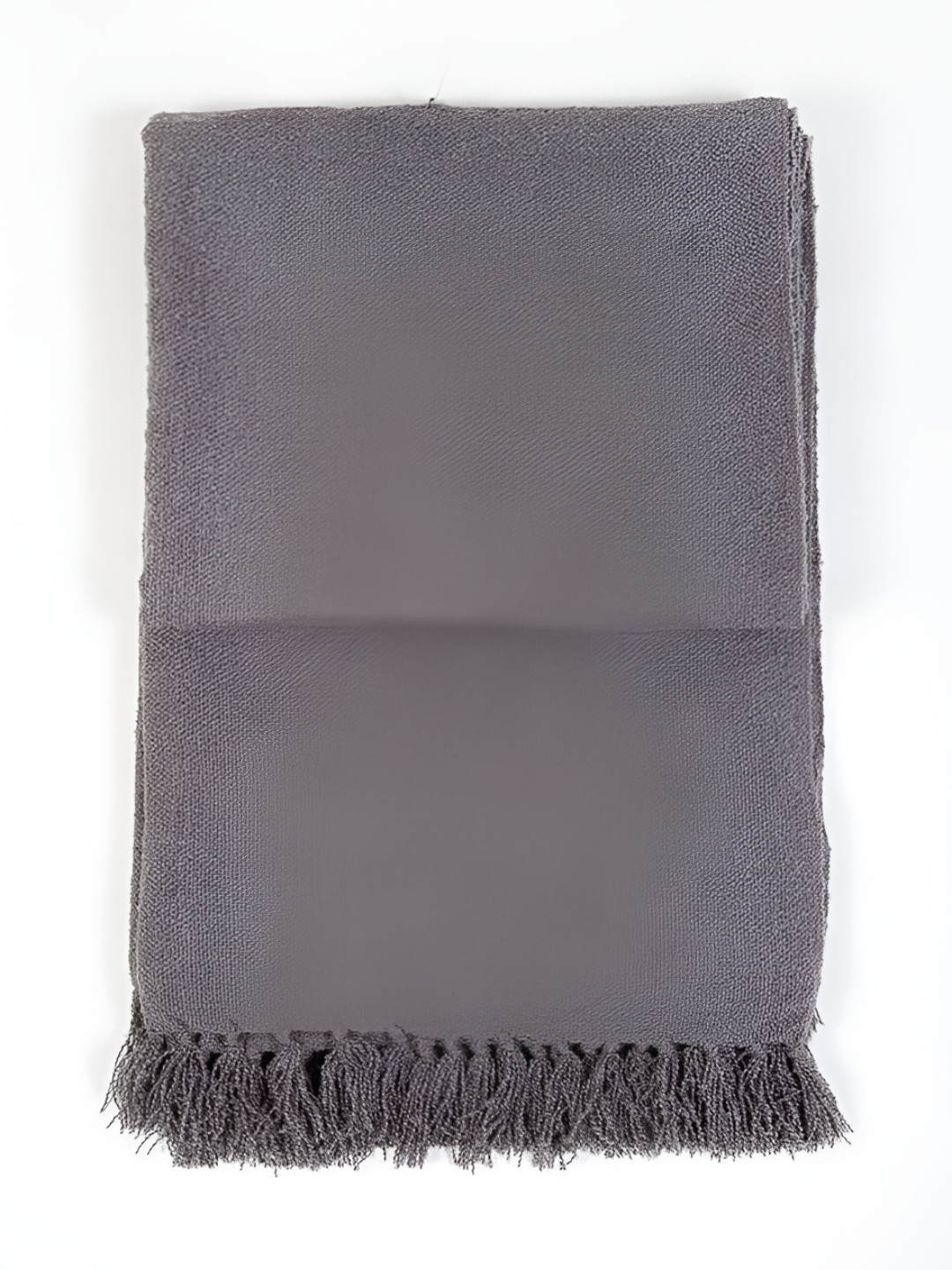 Fabindia Grey Woven Boucle Throw