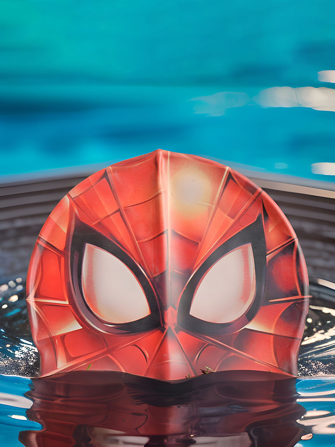 lil PLANET Kids Spiderman Swimming Cap
