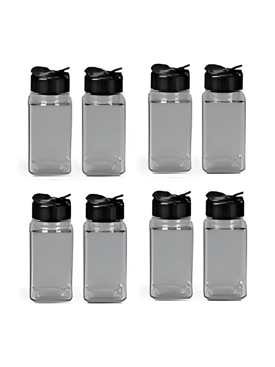 Croco Jar Transparent Glass Dishwasher Safe 8 Piece Screw Top Spice Cellar-100ml
