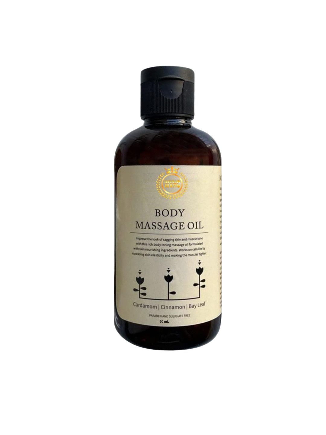 WVHC Body Toning Massage Oil With Cardamom Cinnamon & Bay Leaf-50ml