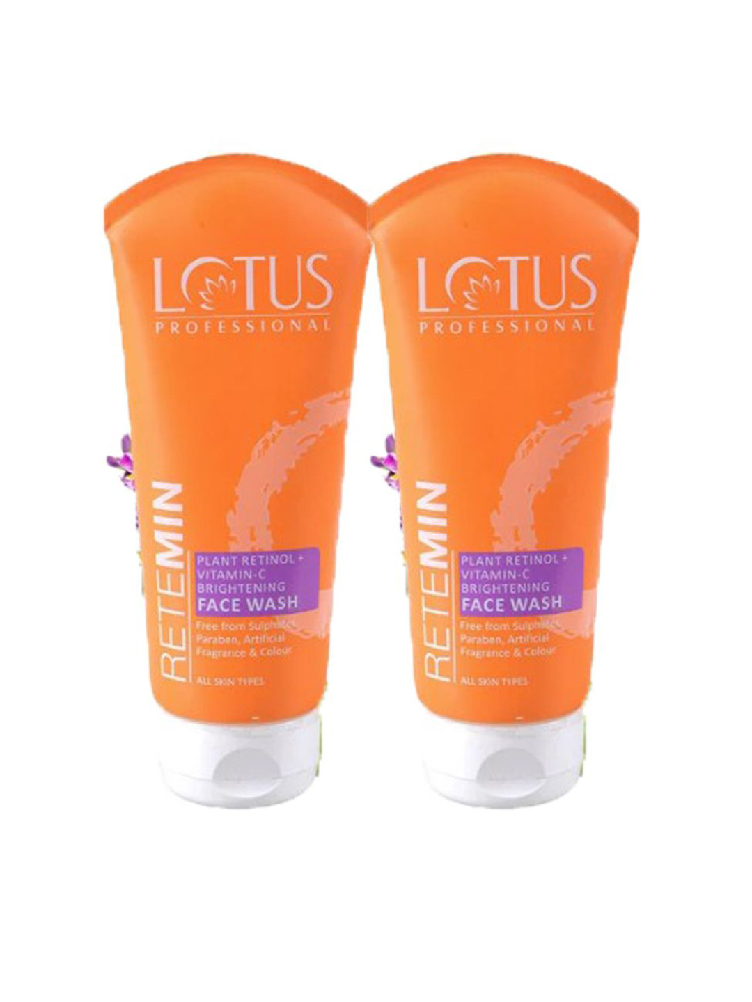 Lotus Professional Set Of 2 Retemin Plant Retinol + Vitamin C Face Wash - 100 g Each