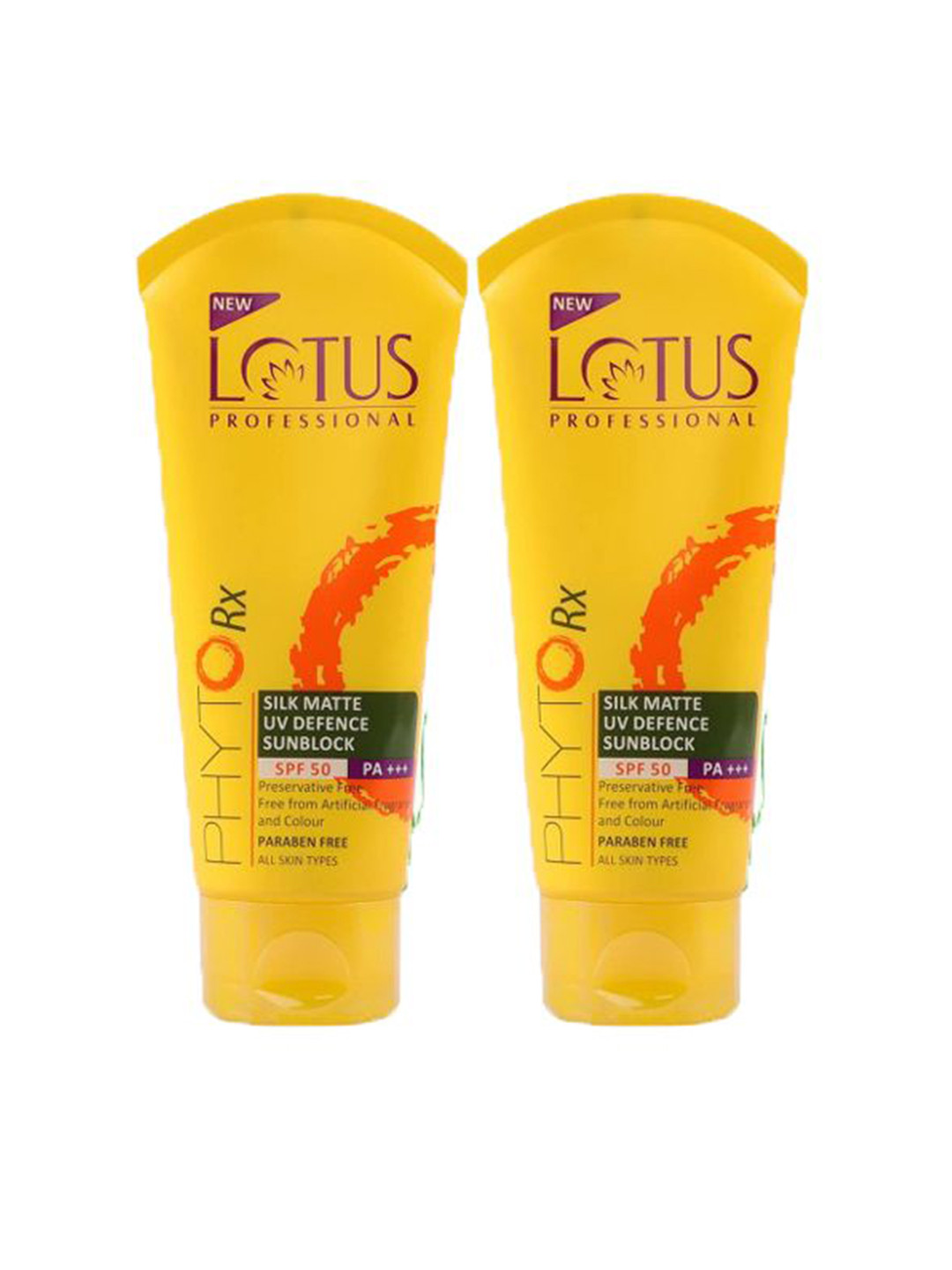 Lotus Professional Set Of 2 PhytoRx Silk Matte Cream Sun Defence SPF 50 PA+++ - 75g Each