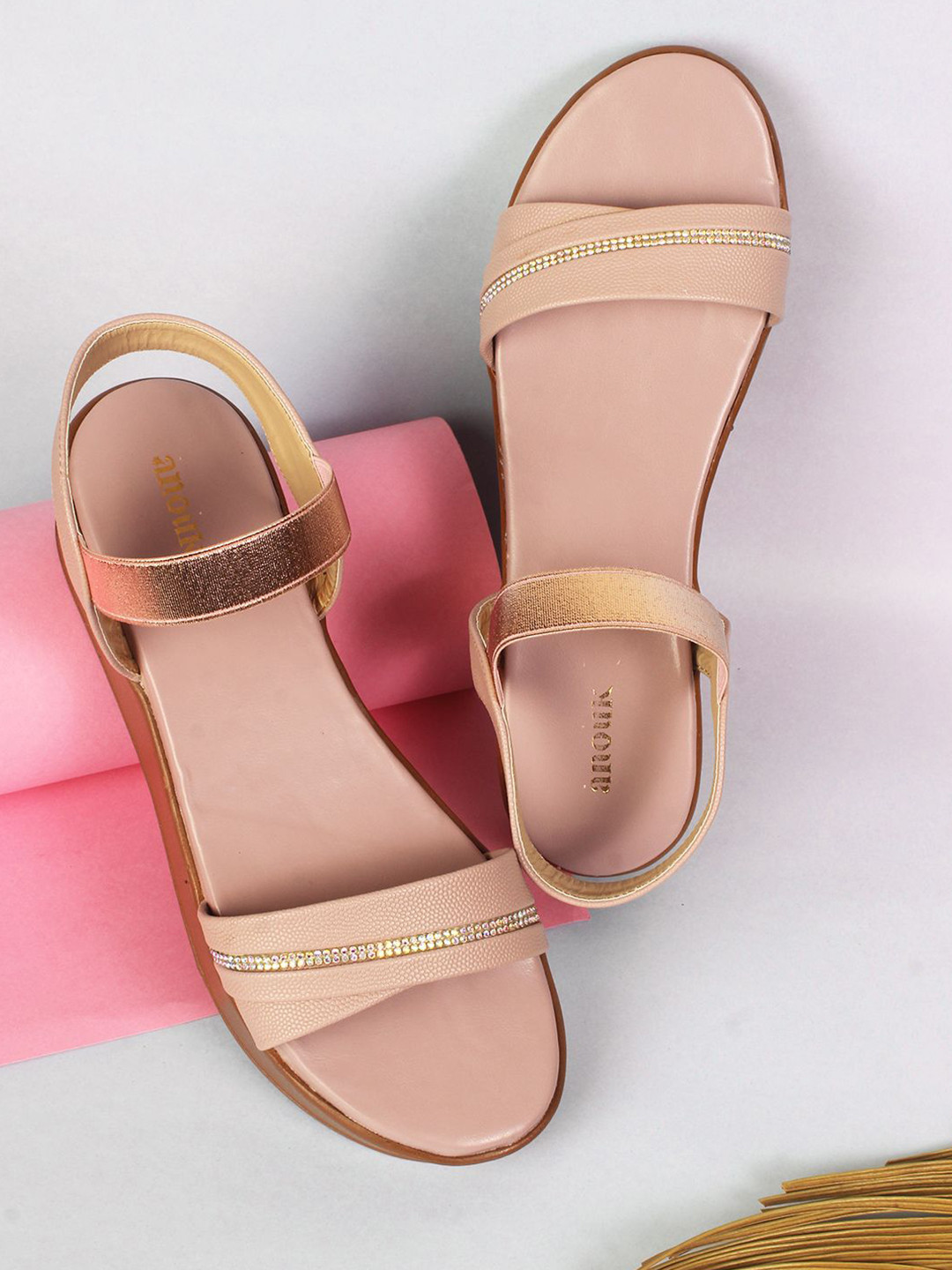 Anouk Women Open Front with Back Strap Sandals