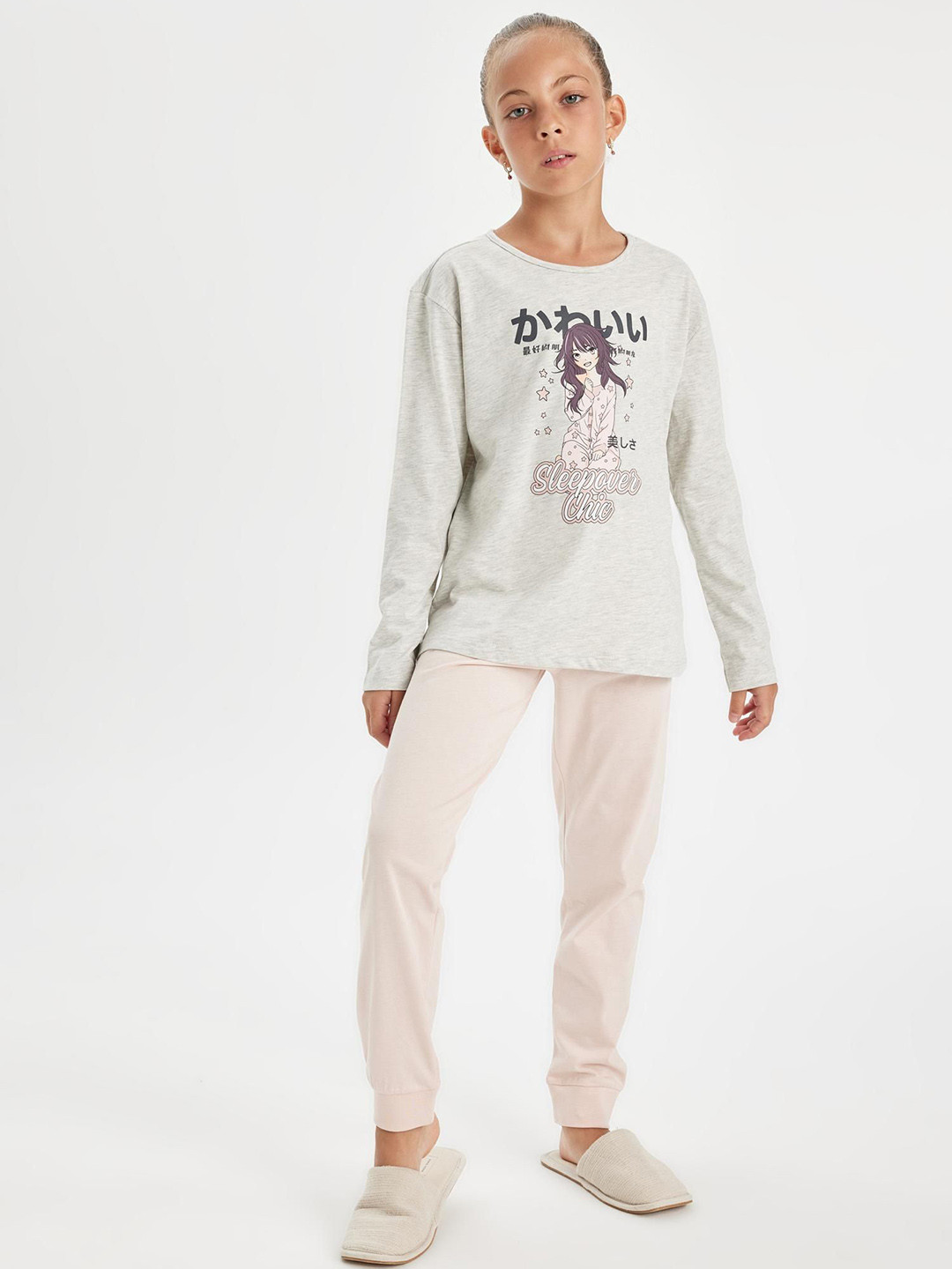 DeFacto Girls Printed Night Suit