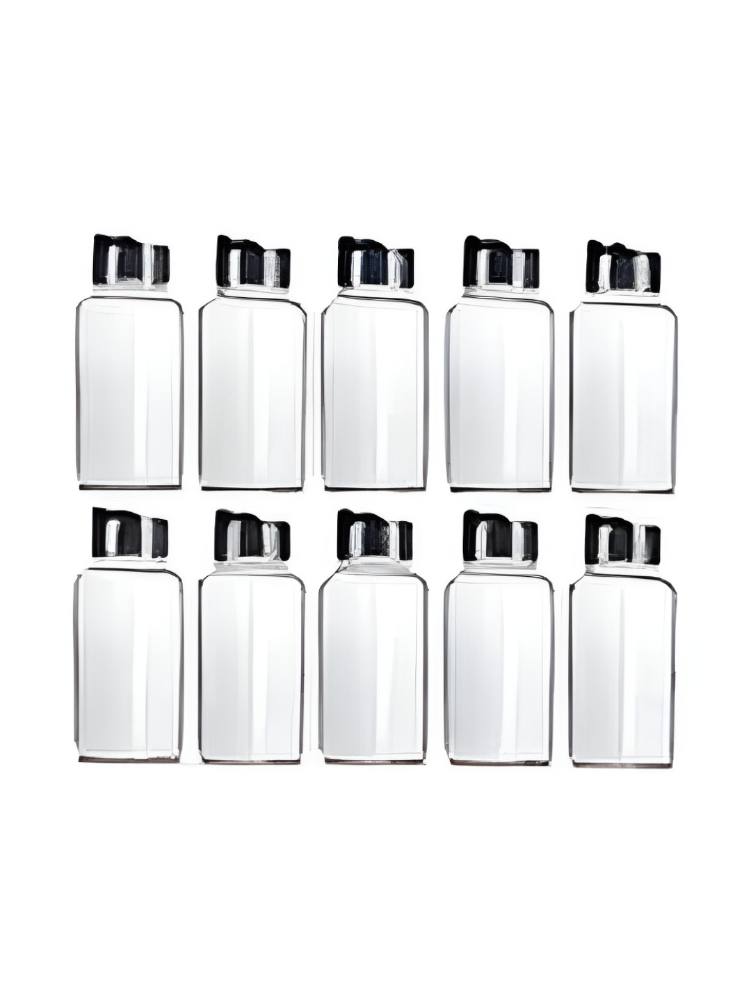 Croco Jar Transparent Glass Dishwasher Safe 10 Piece Screw Top Spice Cellar-100ml