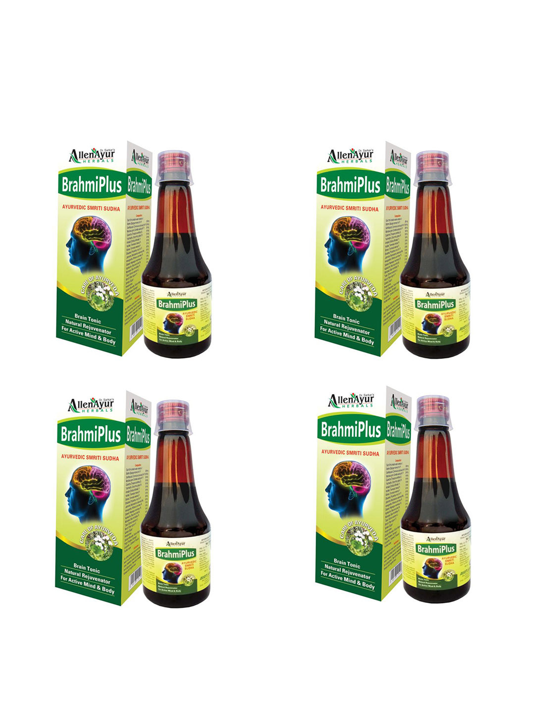 ALLEN Set Of 4 Brahmi Plus Juice-200 ml Each