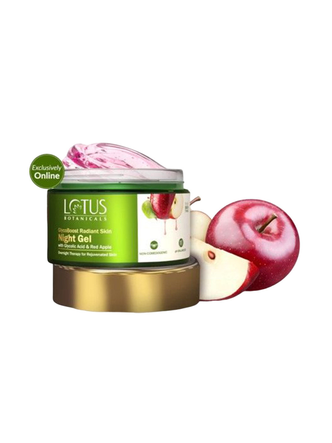 Lotus Botanicals GlycoBoost Radiant Skin Night Gel With Glycolic Acid & Red Apple  - 50 g