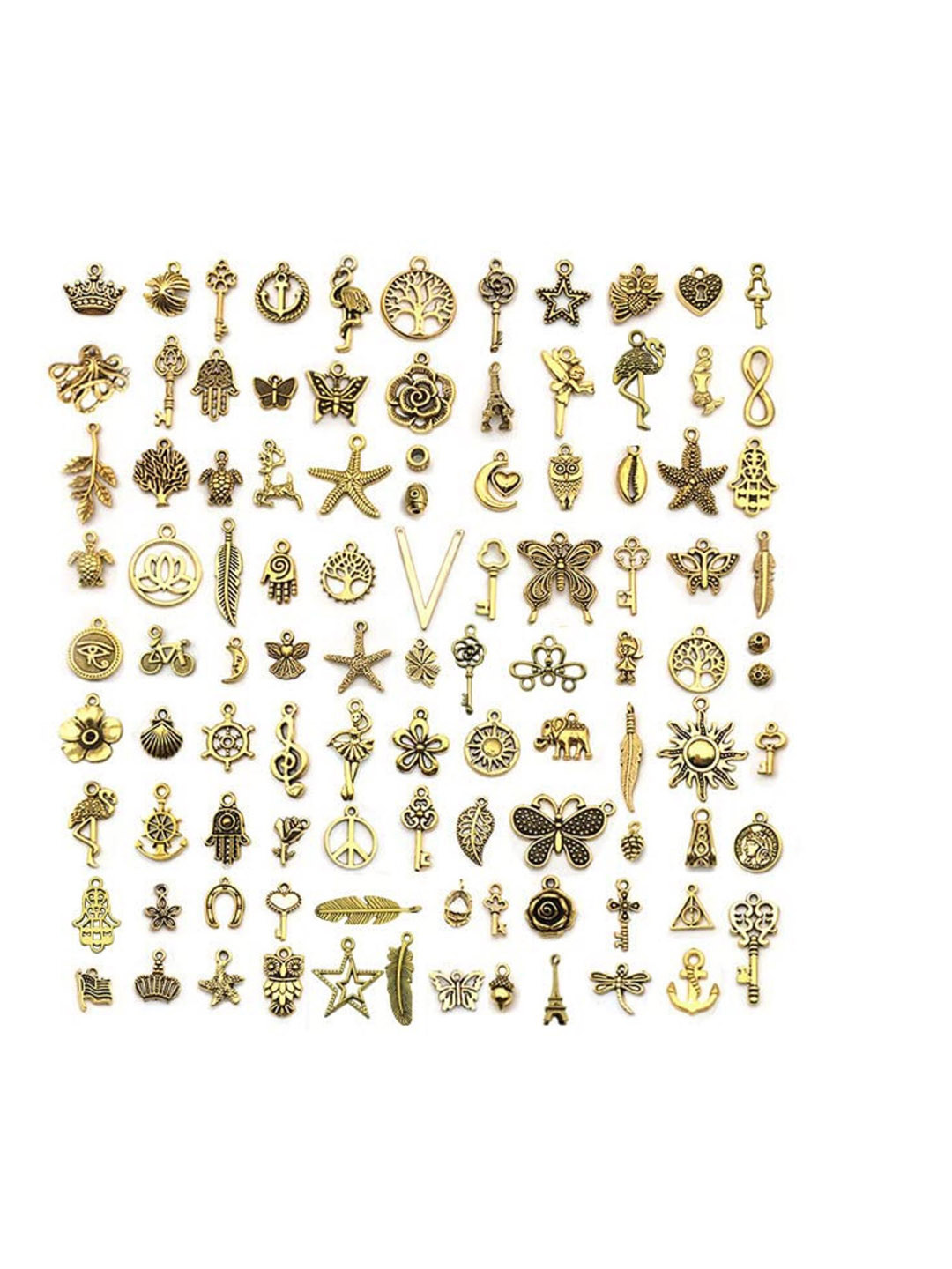 SYGA Set Of 100 Gold-Plated Contemporary Pendants