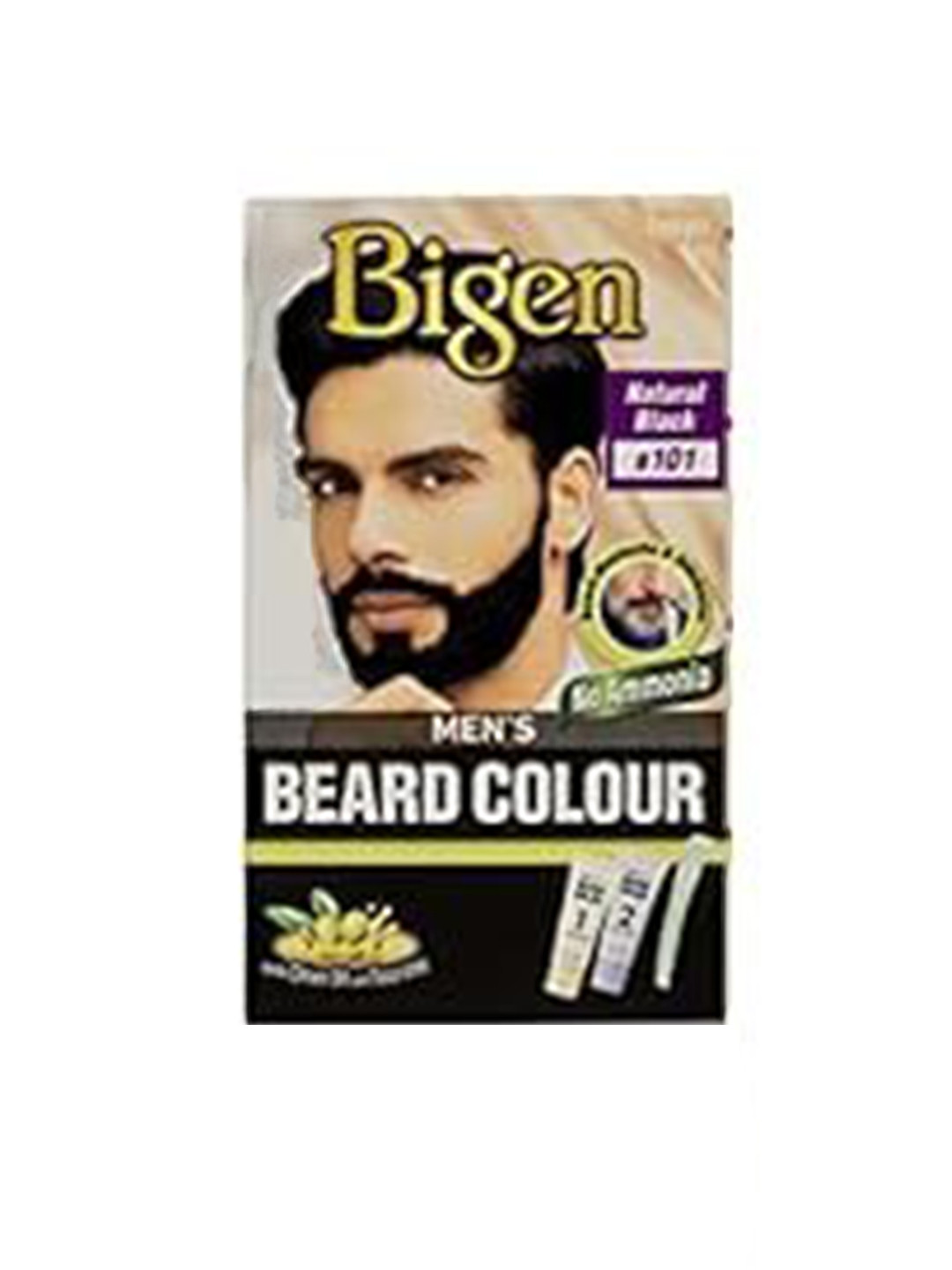 Bigen Men's Beard Color- Natural Black 101