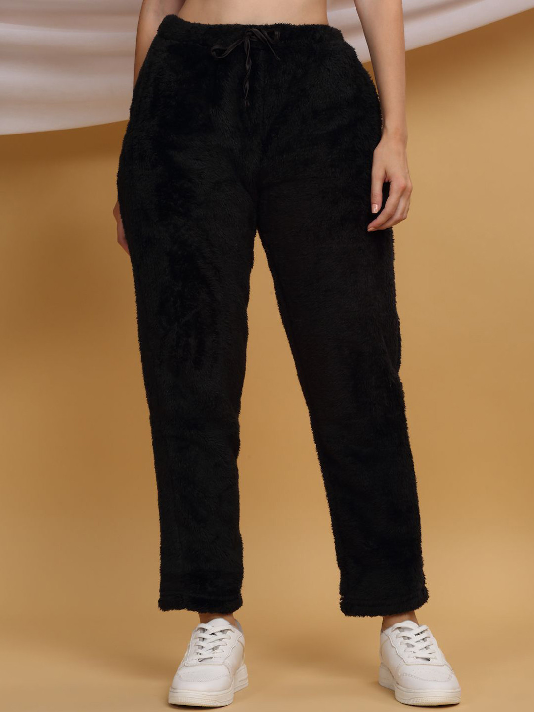 Sweet Dreams Women Fur High-Rise Trouser