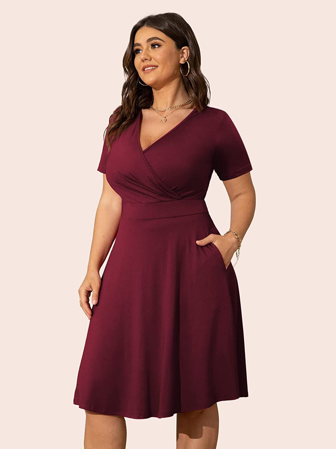 Samsara Couture Fit & Flare Knee Length Dress