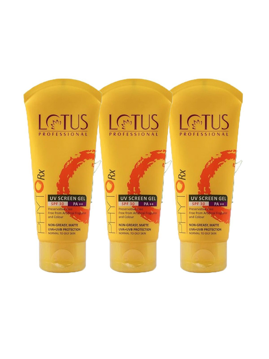 Lotus Professional Set Of 3 PHYTORx UV Screen Gel with SPF 30 - 80 g Each