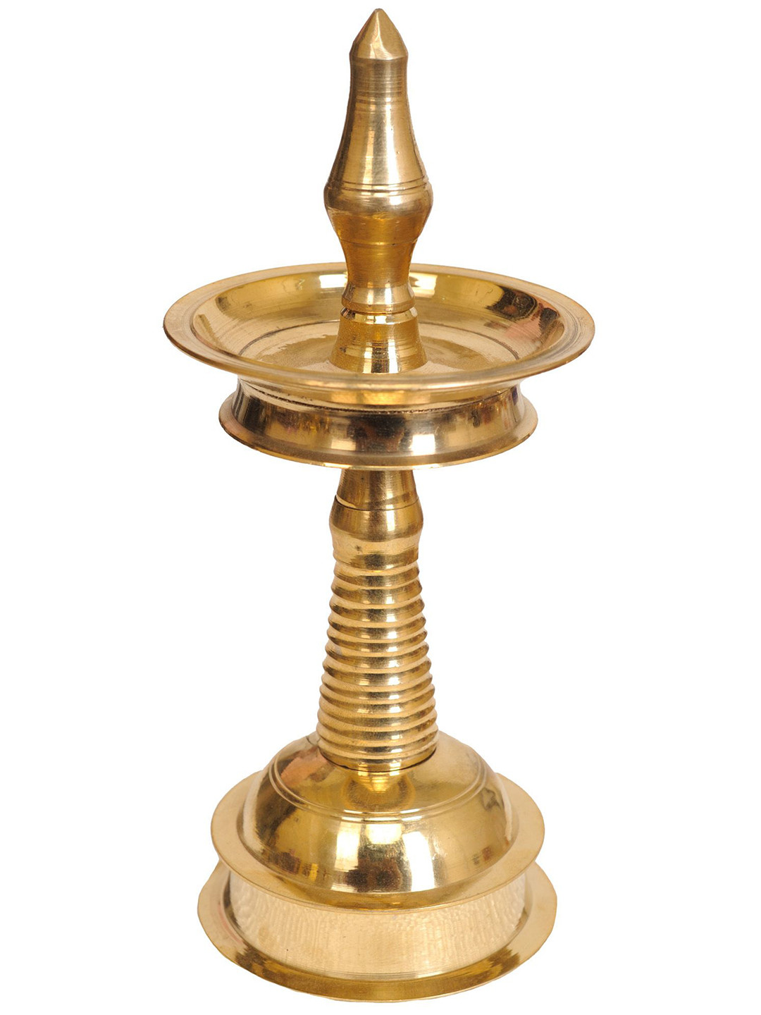 Exotic India Brass Puja Lamp from Kerala