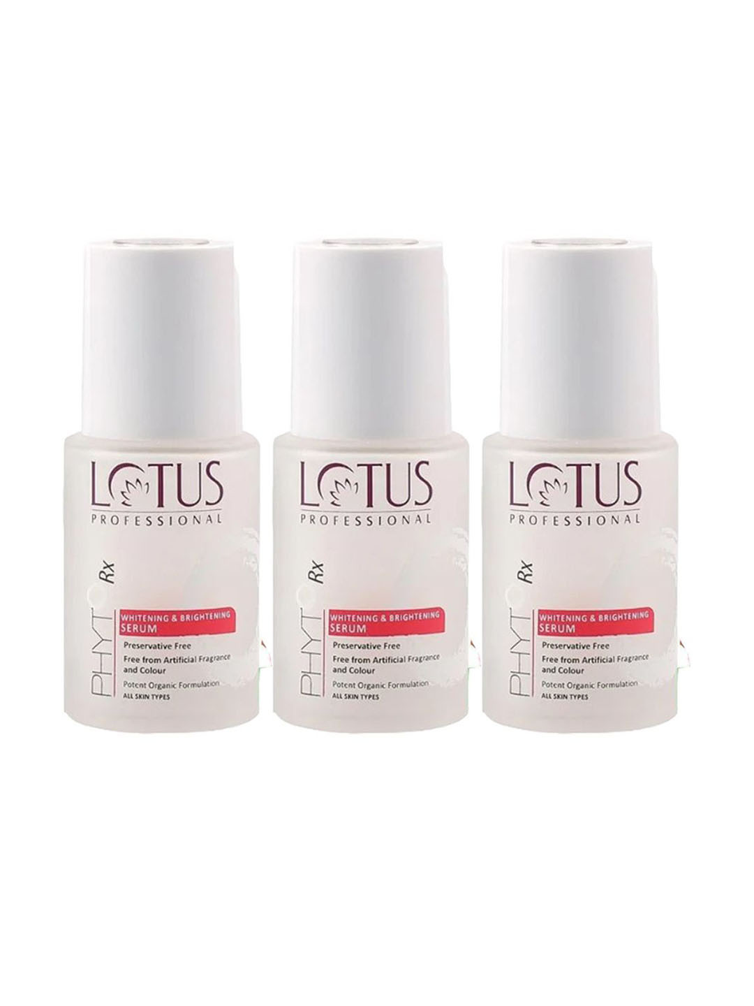 Lotus Professional Set Of 3 PHYTORx Whitening & Brightening Serum With Lychee - 30 ml Each