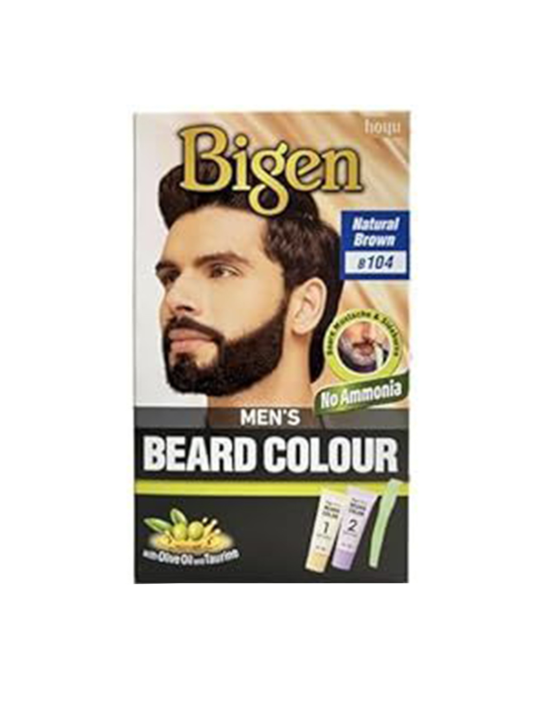 Bigen Beard Color- Natural Brown 104
