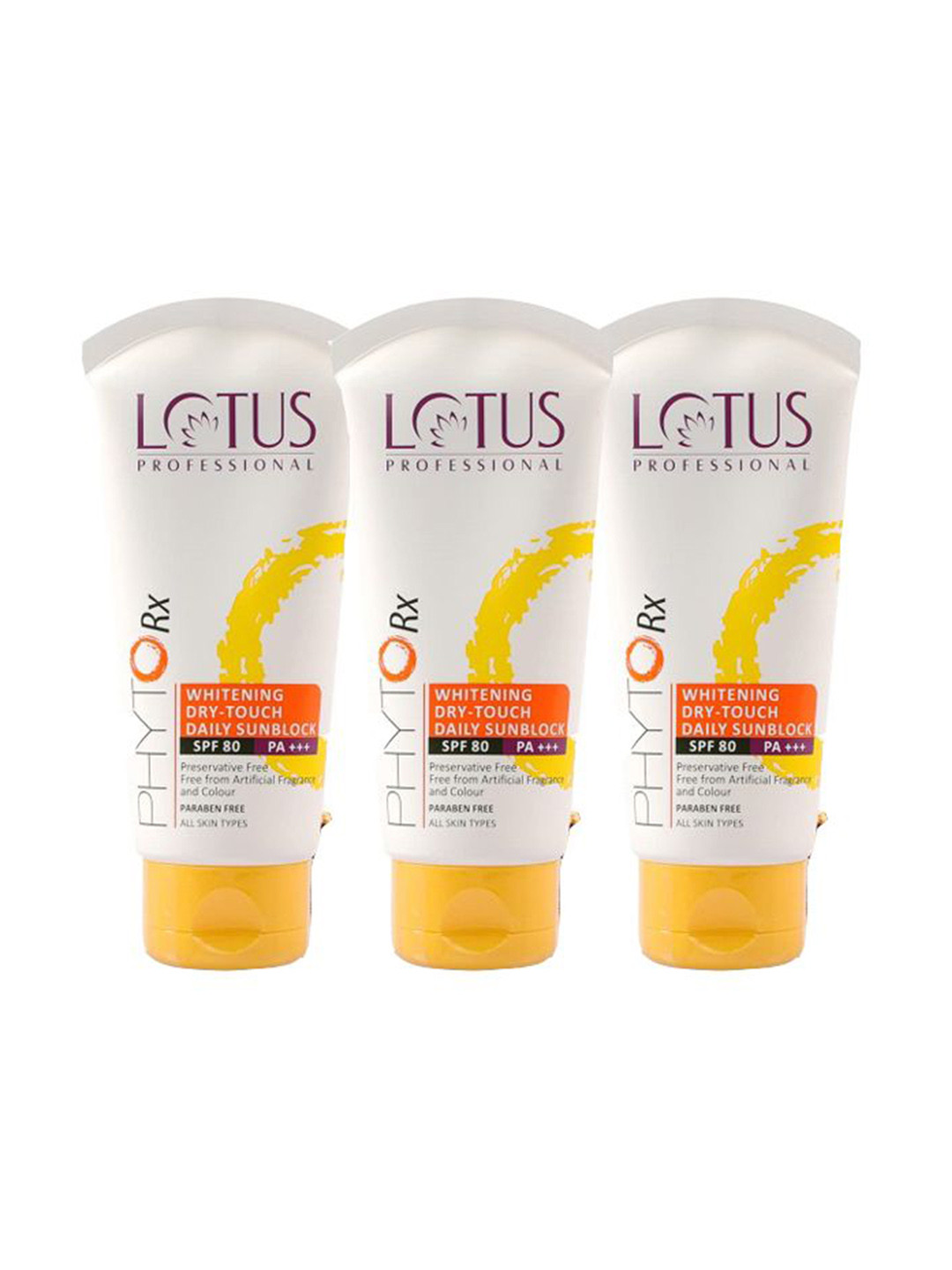 Lotus Professional Set Of 3 PHYTORx Whitening Dry Touch Sunscreen - 50g Each