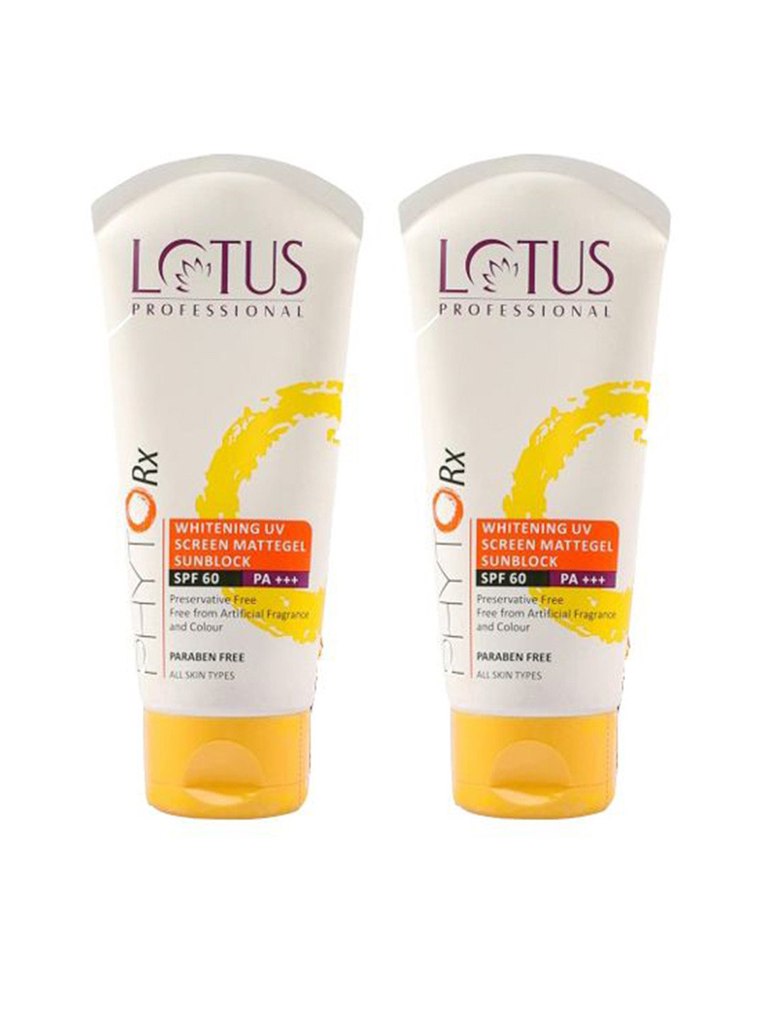 Lotus Professional Set Of 2 PHYTORx Whitening UV Screen Mattegel SPF 60