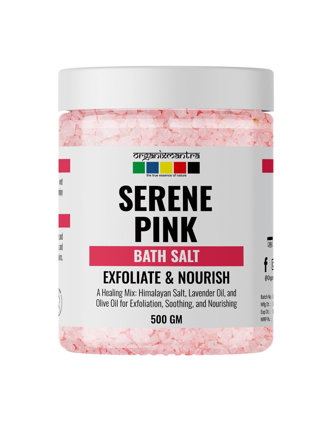 Organix Mantra Serene Pink Himalayan Bath Salt-500g