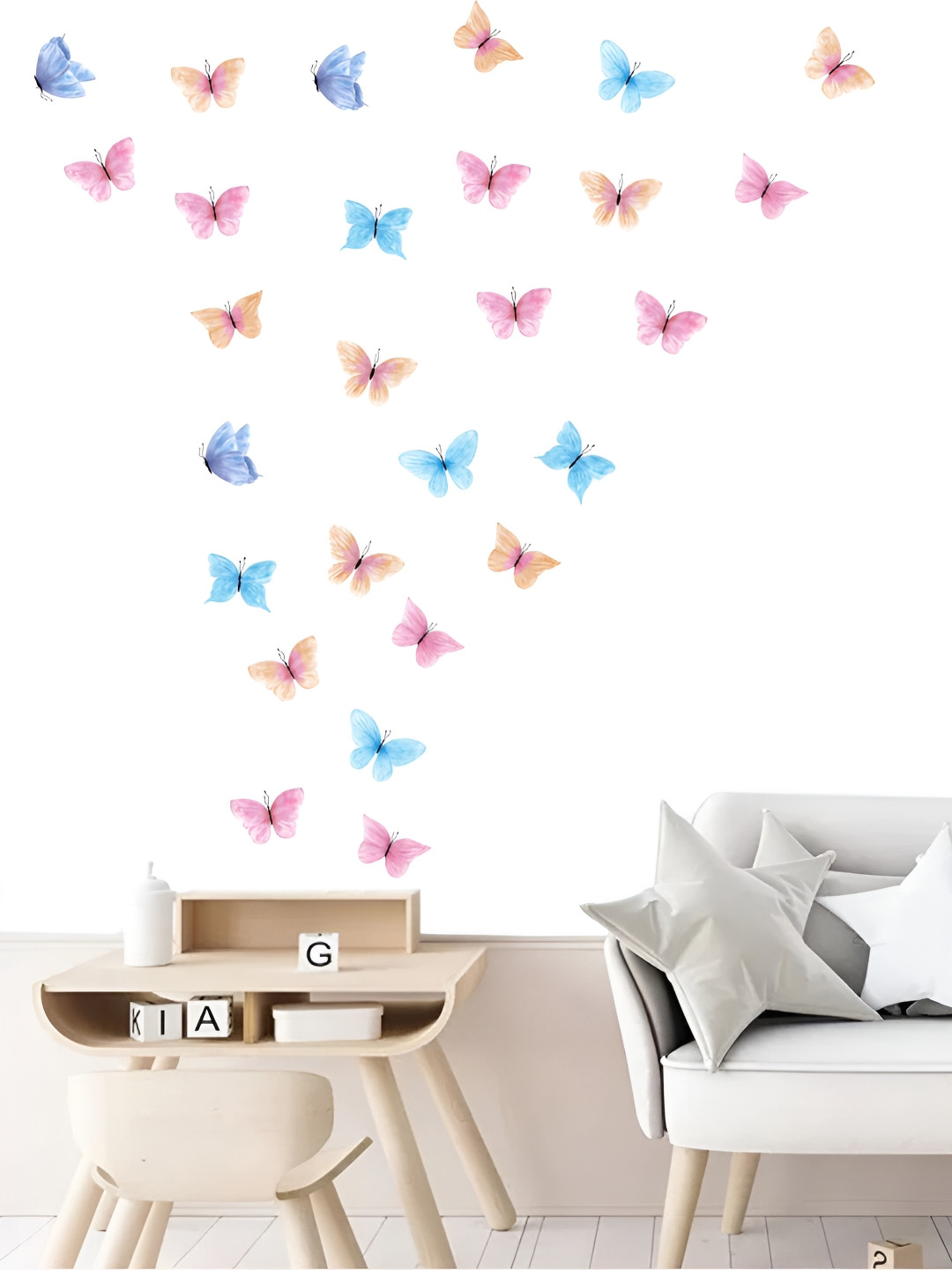 My Kids Wall Orange Wood Wall Living Room Rectangle Potrait Paintings Wall Art -1.57In