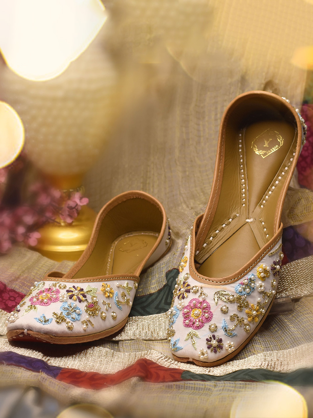 YASSIO Embellished Round Toe Rawiya Jutti Mojaris
