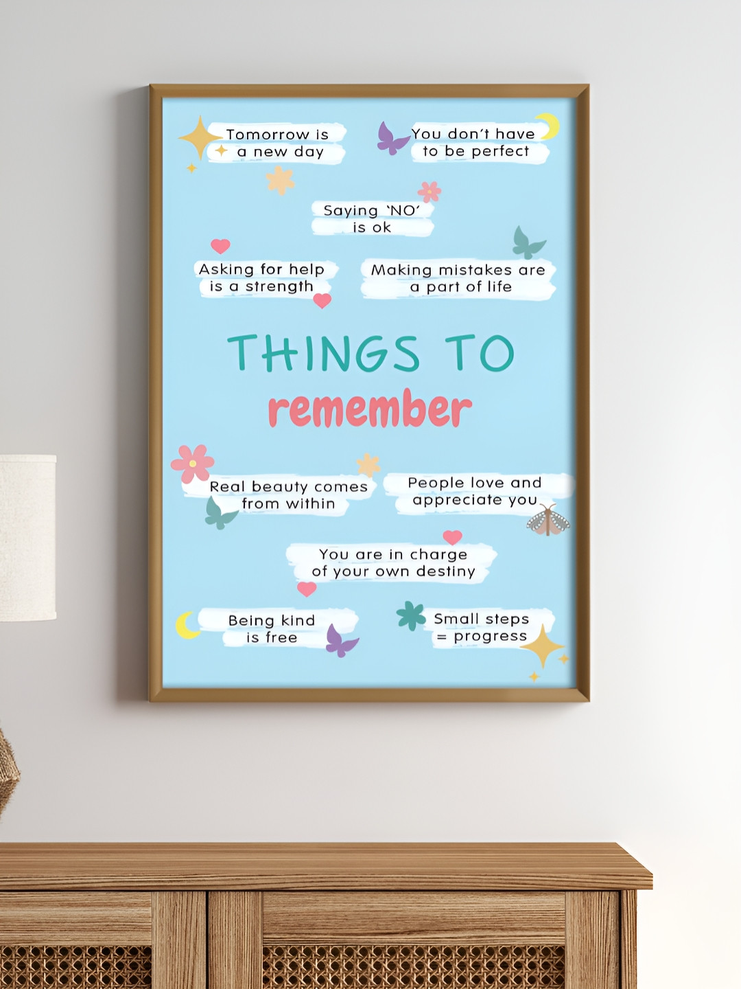 My Kids Wall Beige 1 Piece Wood Other Wall Paintings