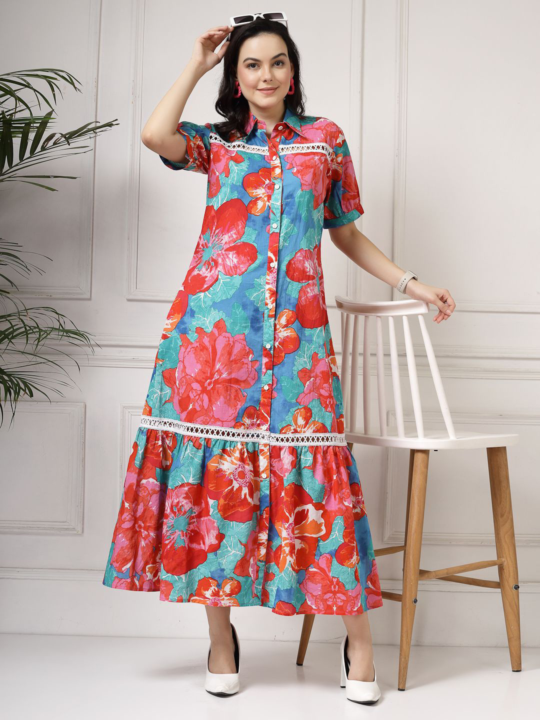 Get Glamr Floral Print Maxi Dress