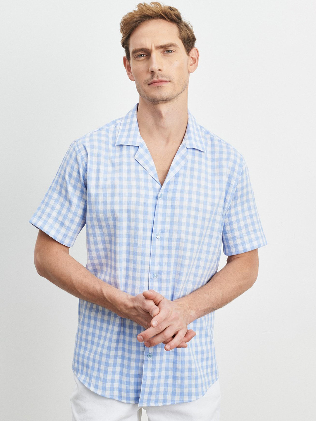 ALTINYILDIZ CLASSICS AC Co. Men Checked Technology Shorts