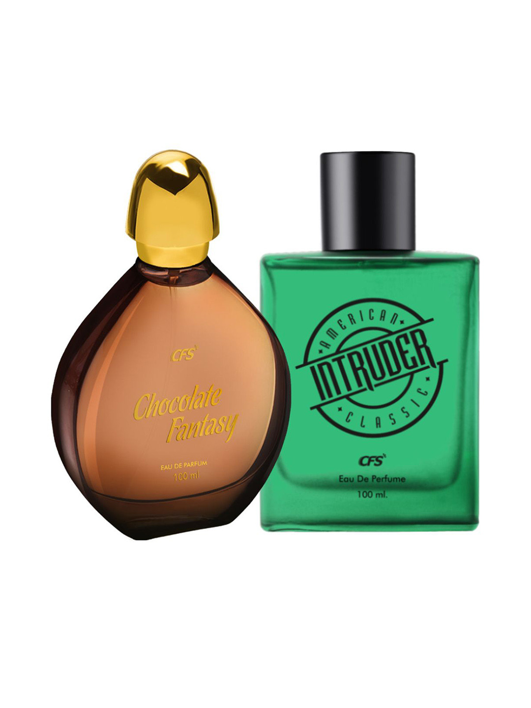 CFS Set Of 2 Intruder & Chocolate Fantasy Set Of 2 Eau De Perfume - 100ml Each
