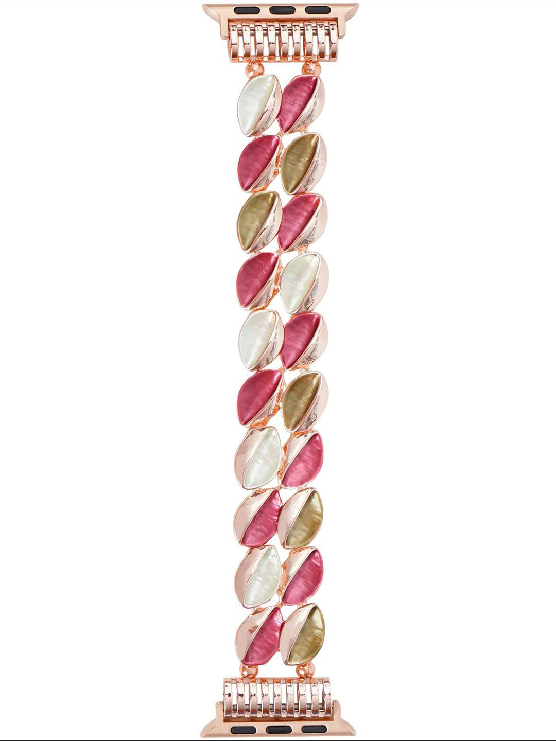 PEEPERLY Chic Modern Inlay Bracelet Style Compatible Smart Watch Strap