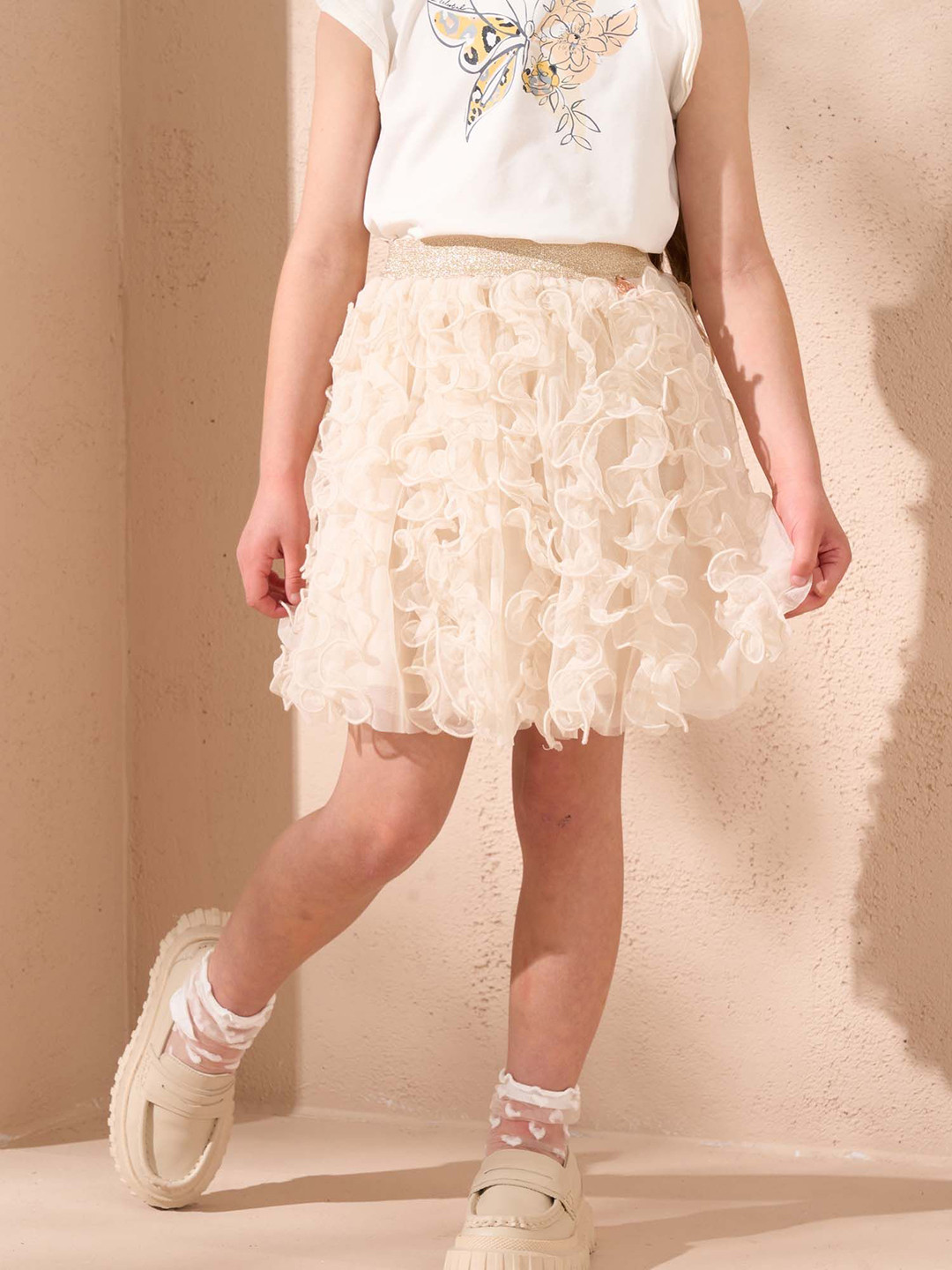 Angel & Rocket Girls Self Design Flared Skirts