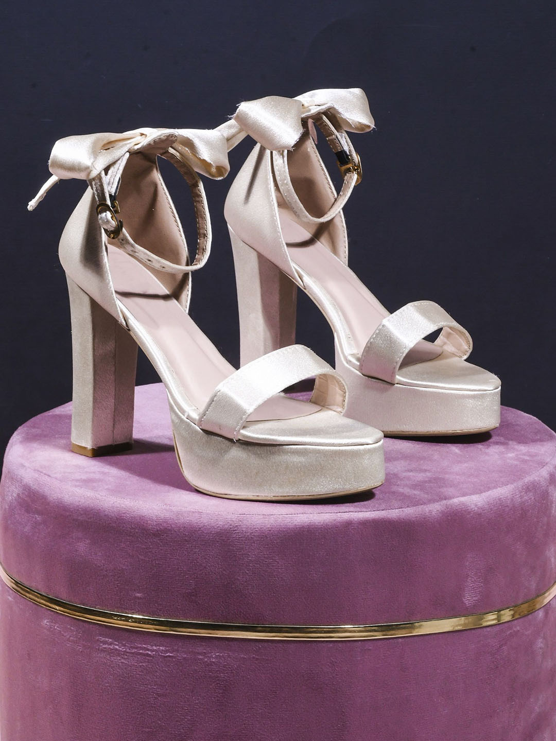 Try Me Striped Suede Party Block with