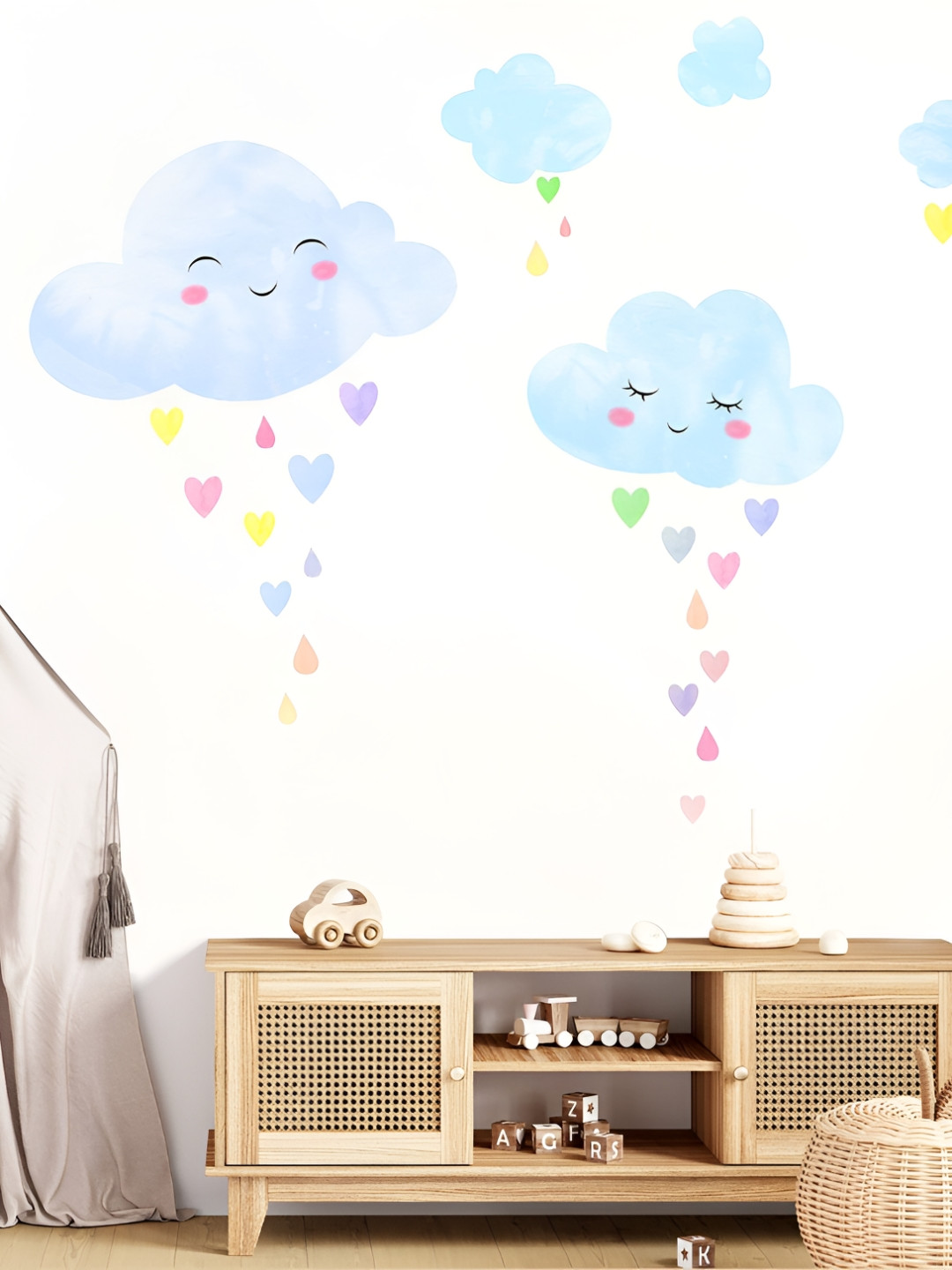 My Kids Wall 33 Pcs Green & Brown UV Printed Wall Sticker Decals and Stickers