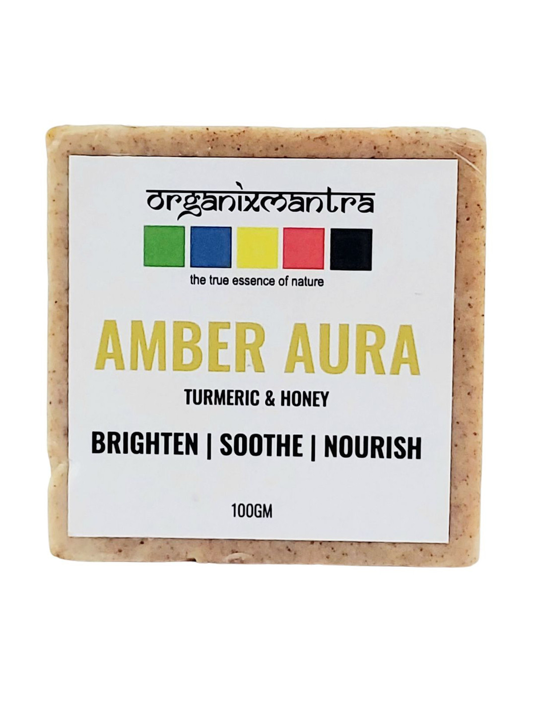Organix Amber Aura Soap with Turmeric & Honey For Soft Skin -100g