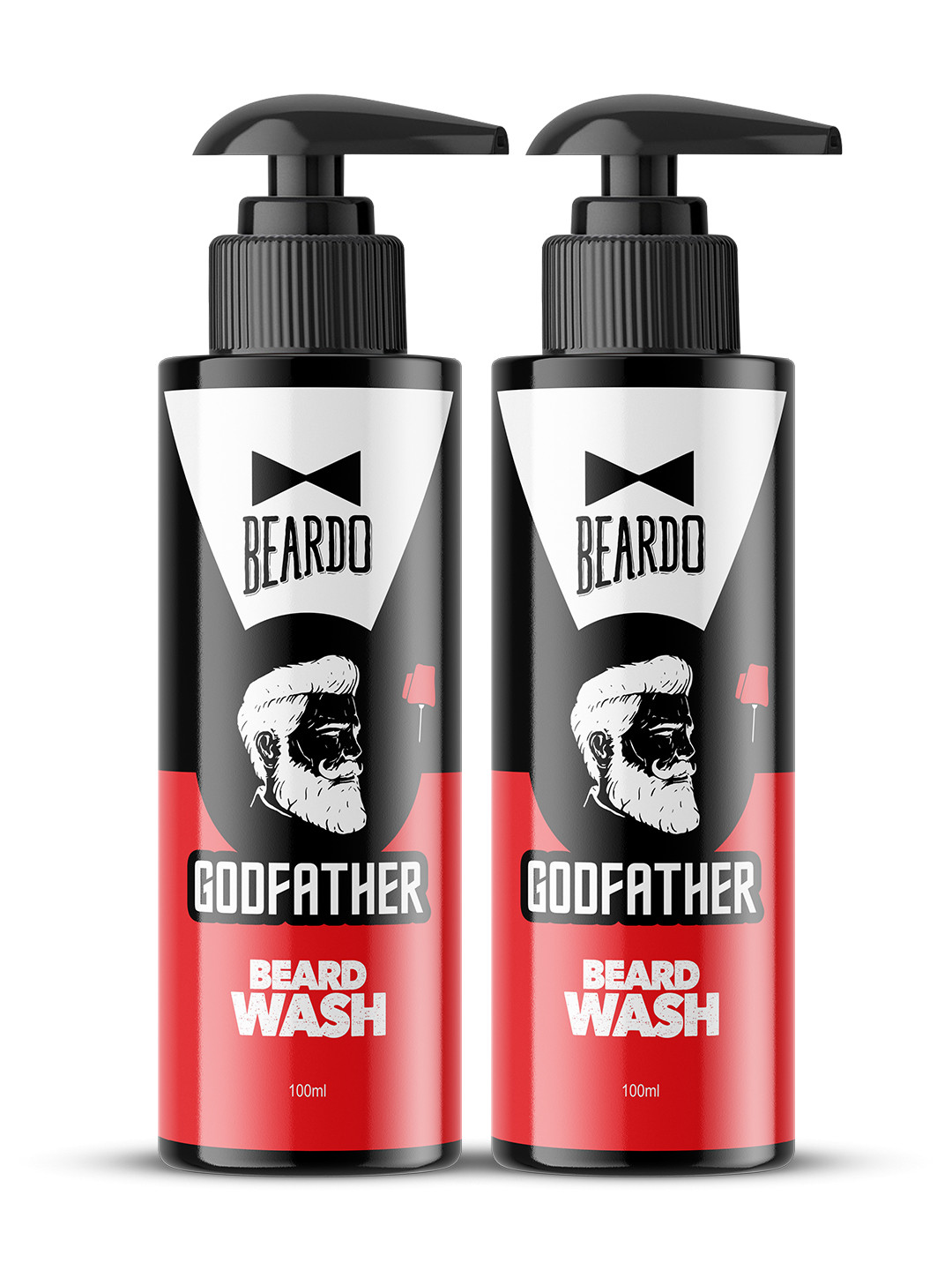 BEARDO Men Set Of 2 Godfather Beard Wash with Avocado Oil & Argan Oil - 100ml Each