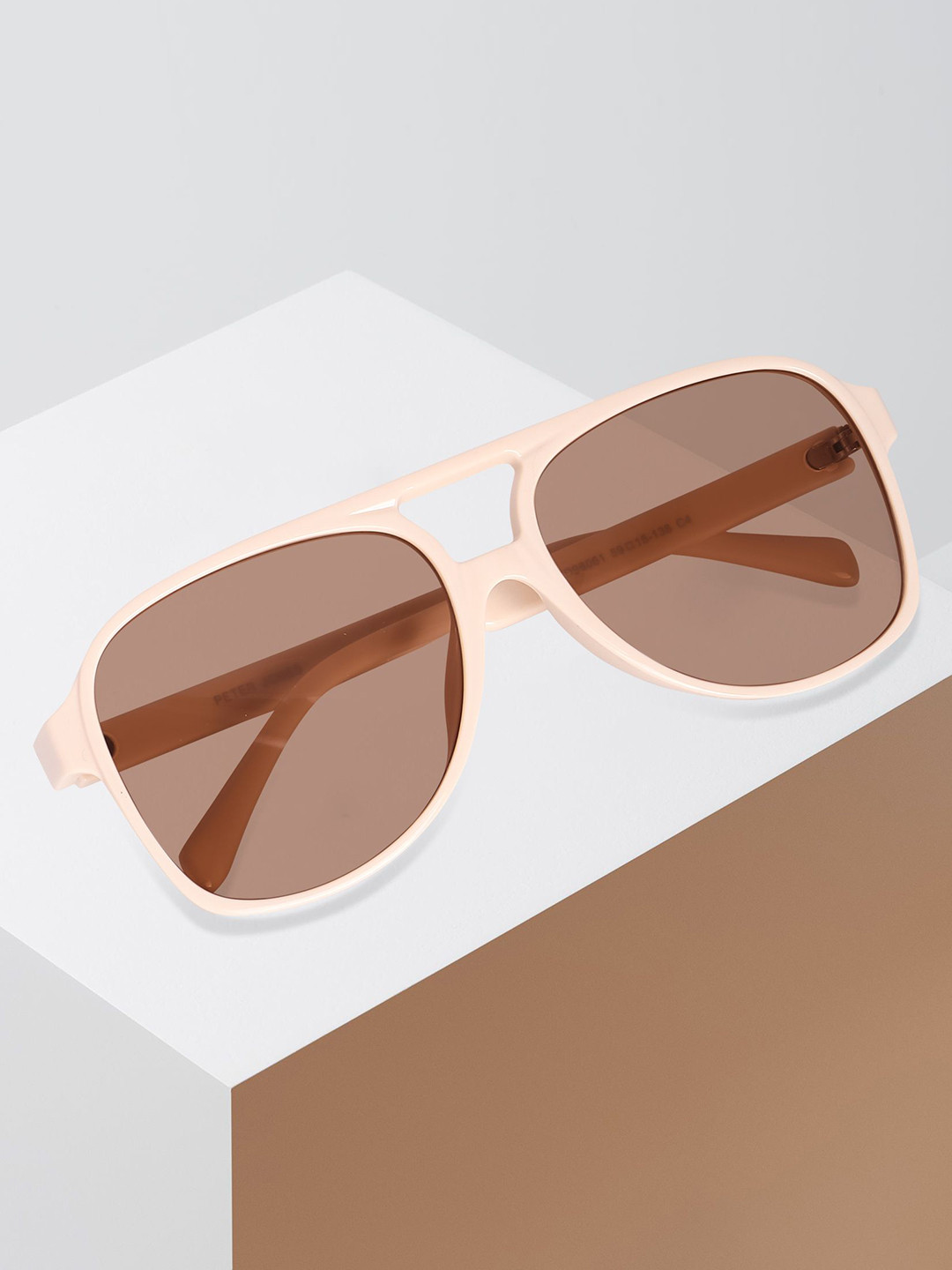 Peter Jones Eyewear Unisex Aviator Sunglasses with UV Protected Lens N98061CR