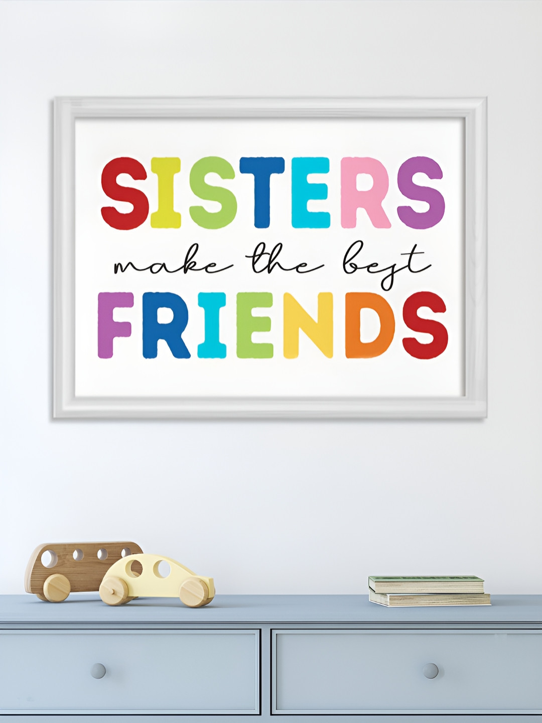 My Kids Wall White & Blue 1 Piece Paper Other Wall Paintings