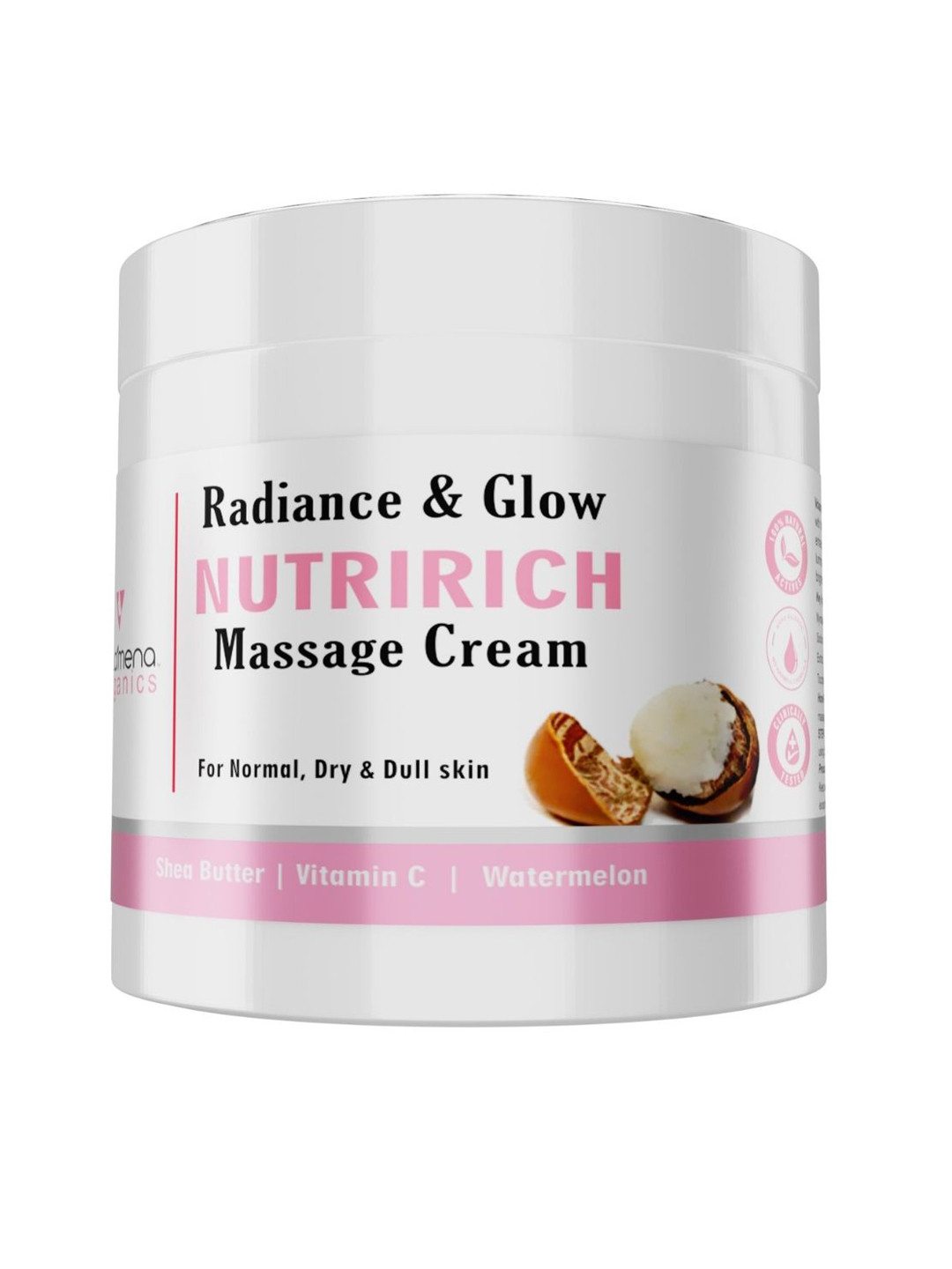 Volamena Radiance & Glow Shea Butter & Vitamin-C Infused Nutri-Rich Massage Cream- 100ml