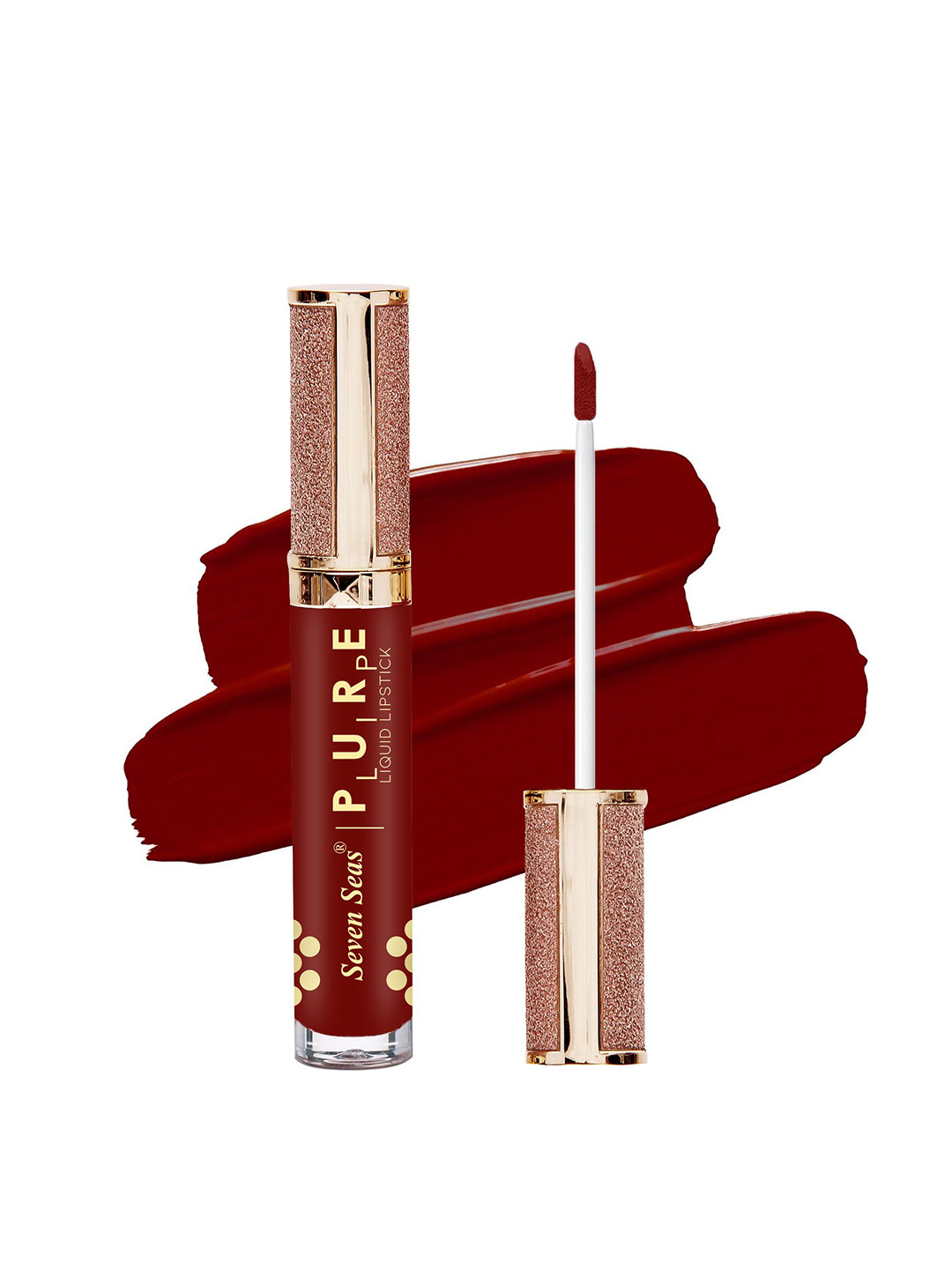 Seven Seas Pure Lip Long Lasting Smudge Proof Liquid Lipstick 7ml - Scarlet
