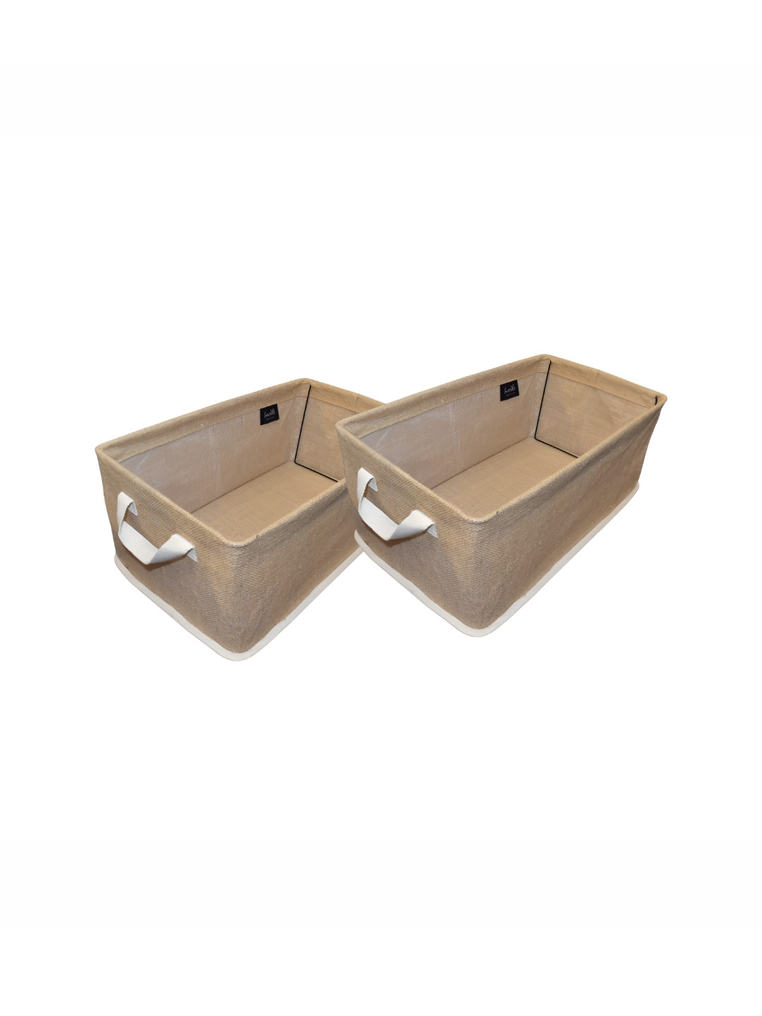 Tweedle Beige 2 Pieces Multi-Utility Wardrobe Organizers