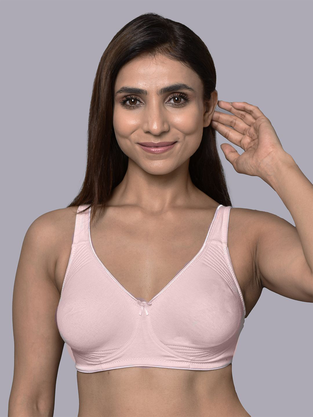 Inner Sense Bamboo Cotton Everyday Non-Padded Encircled Side Support comfortable bra