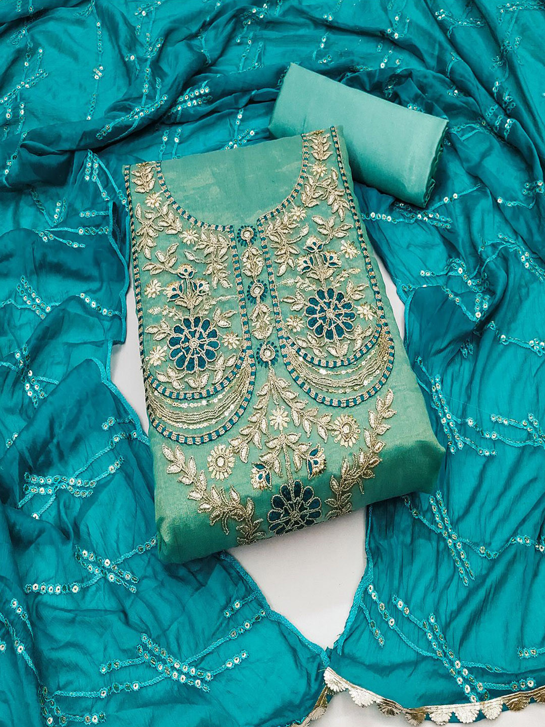 Lilots Viscose Rayon Unstitched Dress Material