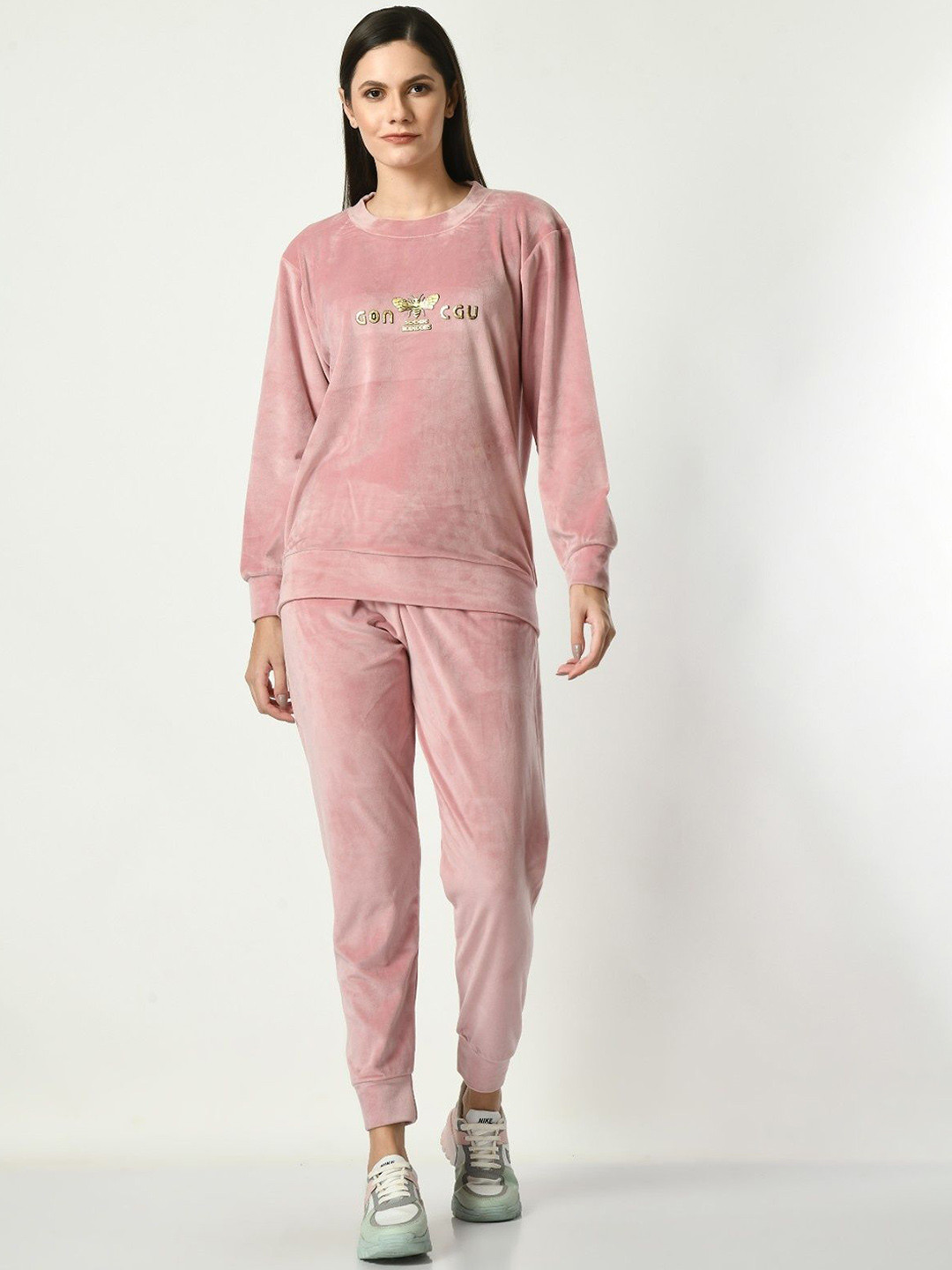 BAESD Printed Round Neck Sweaters With Joggers