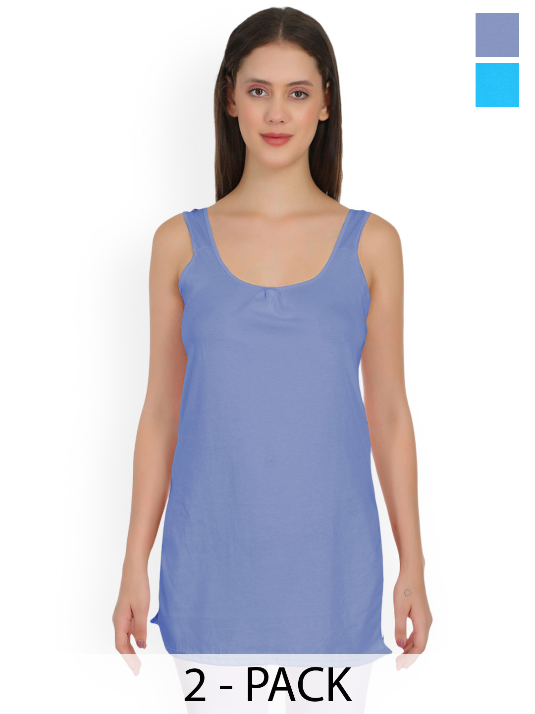 SELFCARE Pack Of 2 Cotton Camisoles-SN3123