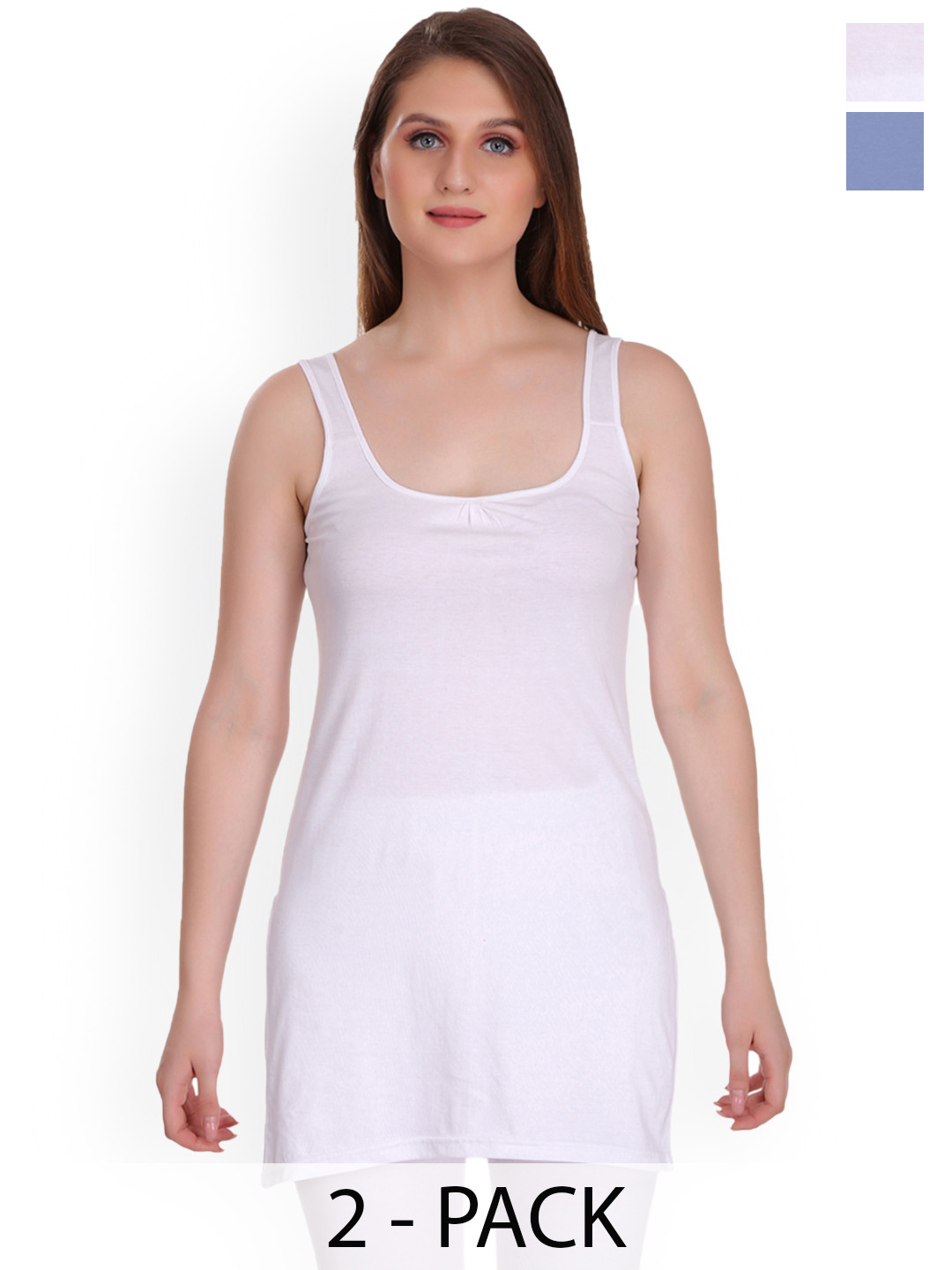SELFCARE Pack Of 2 Cotton Camisoles-SN3124